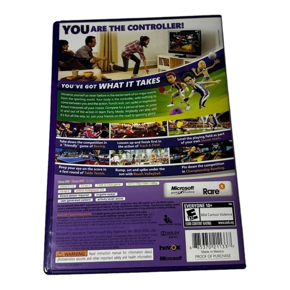 Xbox 360 Kinect Sports (Microsoft Xbox 360 2010) READ - Picture 3 of 3